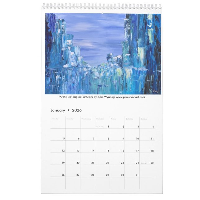 Julie Wynn New Art Calendar 2026 Kalender (Jan 2026)