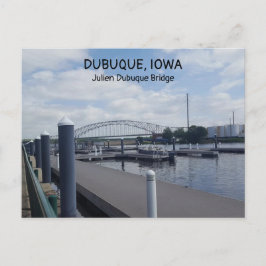 Julien Dubuque Bridge in Iowa Postcard Postkarte