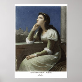 Juliet auf dem Balkon CC0150 Philip H Calderon Poster