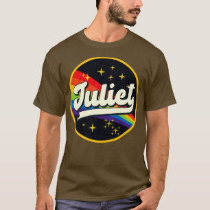 Juliet Rainbow in Space Vintag Style T-Shirt