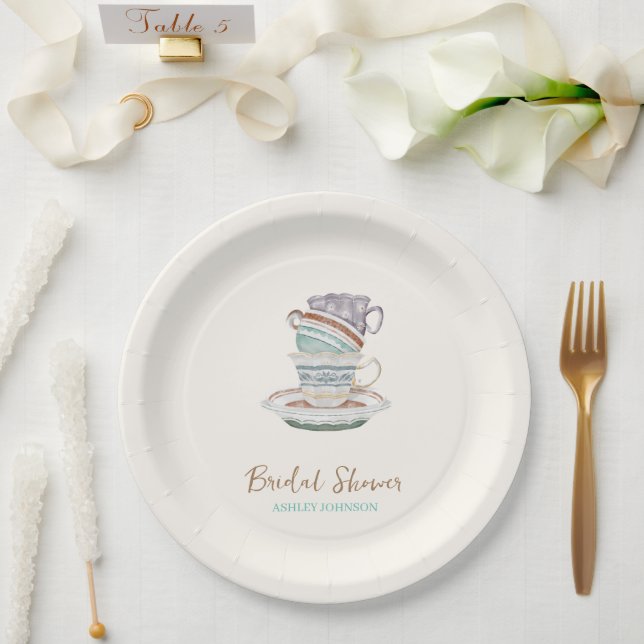 JULIET Tee Set Party Brautparty Pappteller (Hochzeit)