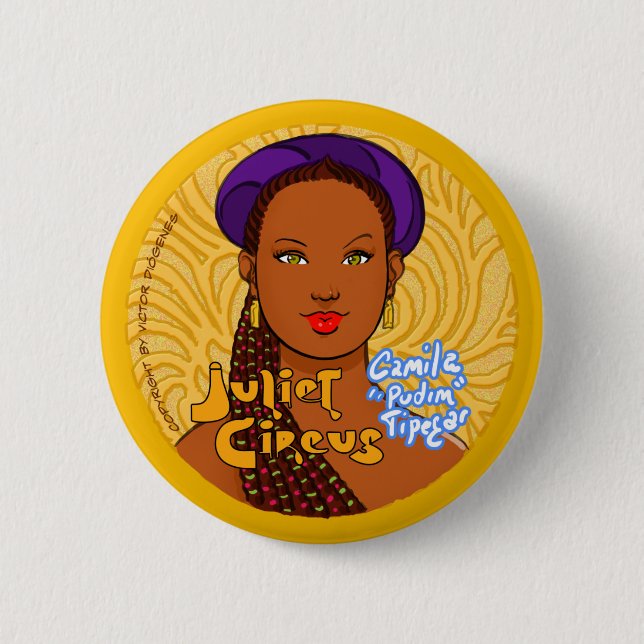 Juliet Zirkus - Camila Tipegar Button (Vorderseite)