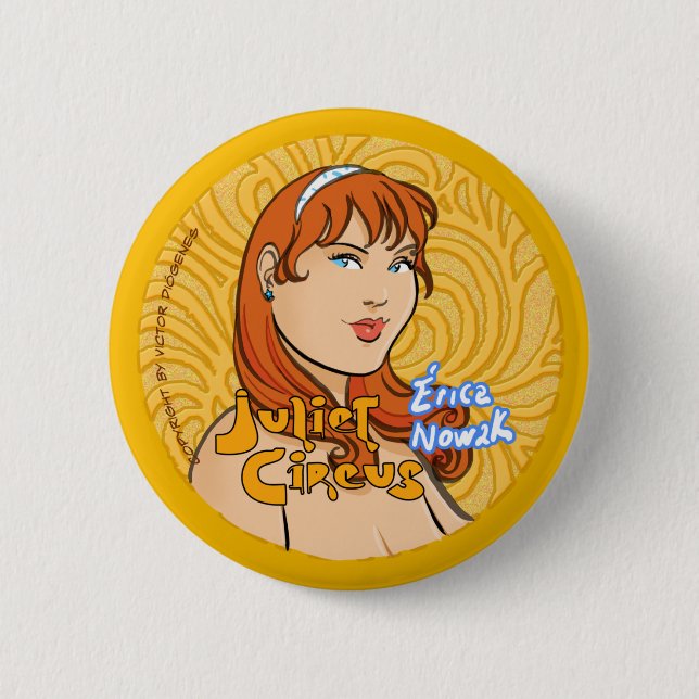 Juliet Zirkus - Heidekraut Nowak Button (Vorderseite)