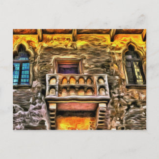 Juliets Balcony Verona Van Gogh Postkarte