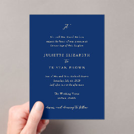 Juliette Elegant Wedding Acryleinladungen