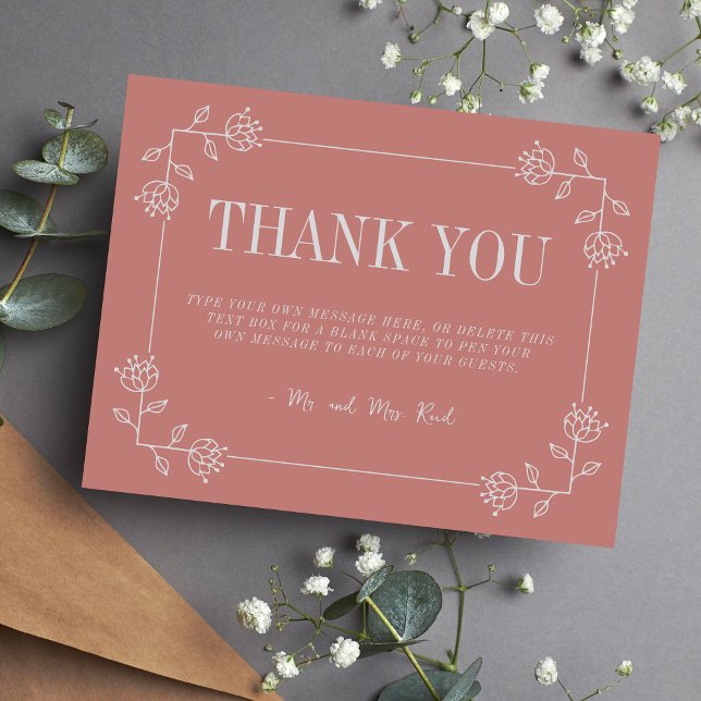 Juliette | Kurierte Farben | Hochzeitskarte Dankeskarte (Von Creator hochgeladen)