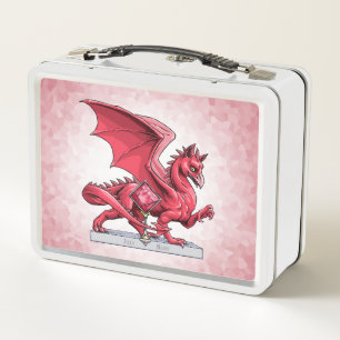 Julis Birthstone Drache: Rubin Metall Brotdose