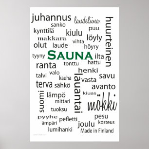 Juliste de sauna - affiche