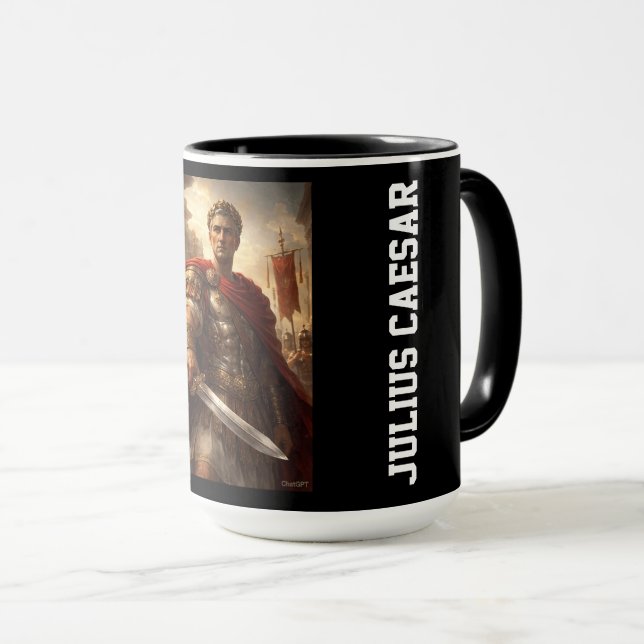 Julius Caesar black Tasse (VorderseiteRechts)