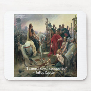 Julius Caesar Ich kam Ich sah Ich siegte Mousepad