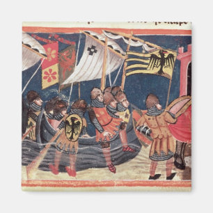 Julius Caesar Landung in England Magnet