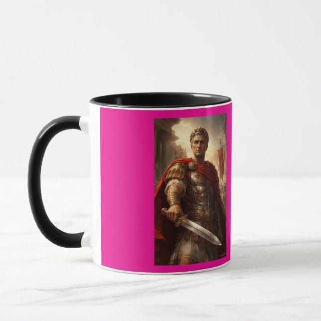 Julius Caesar pink Tasse (Links)