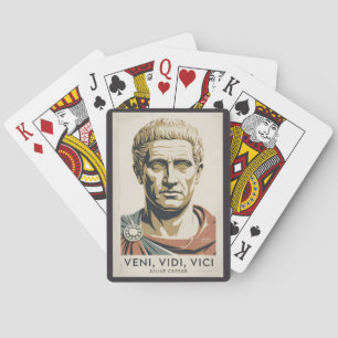 Julius Caesar Zitat Illustration Römisches Reich Spielkarten