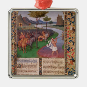 Julius Cäsar, der das Rubicon, c.1470 kreuzt Ornament Aus Metall