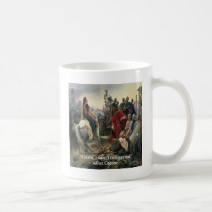 Julius Cäsar Ich kam Ich sah Ich siegte Kaffeetasse