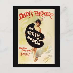 Julius Price Dalys Theater Ein Künstlermodell Postkarte