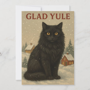 Julkatze Julkarte  Feiertagskarte