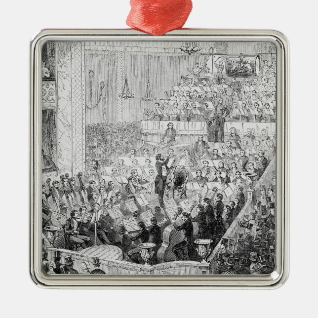 Julliens Konzert-Orchester Silbernes Ornament (Vorne)