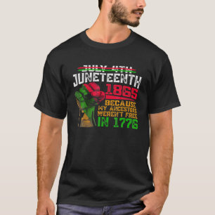 July 4Th Junenth 1865 Beursache My Vorfahren Black T-Shirt