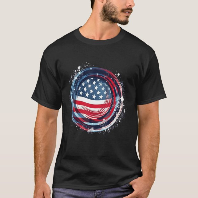 July 4th Product  Patriotism, American Flag_21 T-Shirt (Vorderseite)