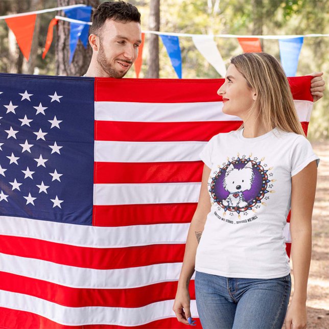 JULY 4TH USA Westie T - Shirt (Von Creator hochgeladen)