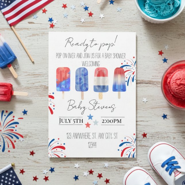 July baby shower invitation einladung (Von Creator hochgeladen)