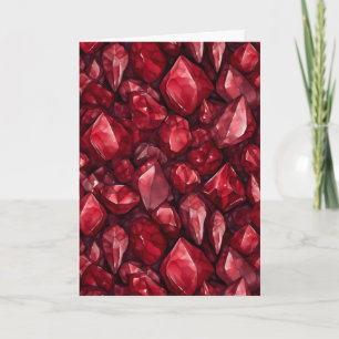 July Birthstone Ruby Birthday Card Karte