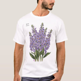 July Larkspur Bloom - Personalisiertes Geburtstags T-Shirt