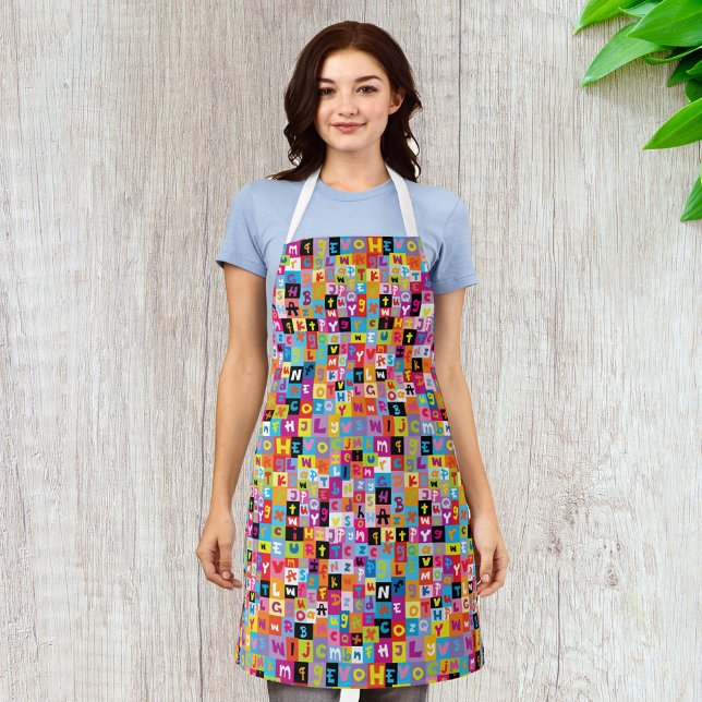 Jumble Alphabet Pattern Schürze (Von Creator hochgeladen)