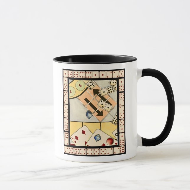 Jumbled Assortiment of Games of Chance Tasse (Rechts)