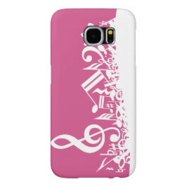 Jumbled Musical Notes Hot Pink and White title_seo2
