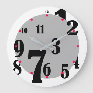 Jumbled Numbers Clock Große Wanduhr
