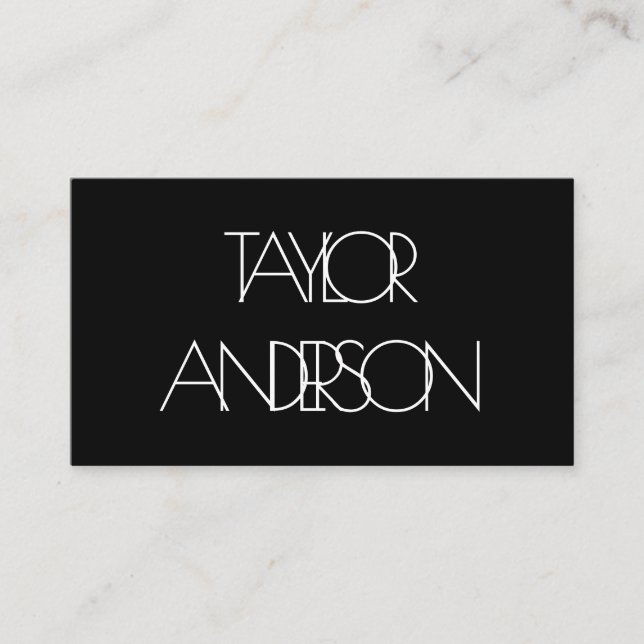 Jumbled Text Visitenkarte (Vorderseite)