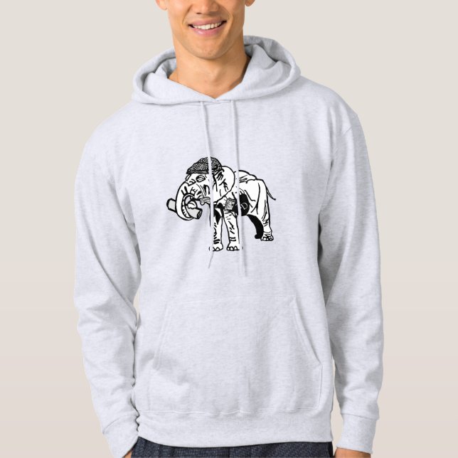 Jumbo Basic Hoodie (Grau) (Vorderseite)