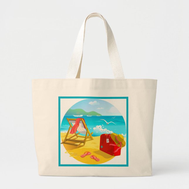 Jumbo Beach Tote Bag Jumbo Stoffbeutel (Vorne)