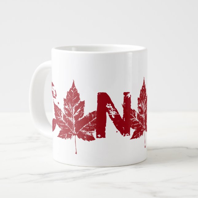 Jumbo Canada Coffee Cup Tasse Cool Retro Canada Cu (Vorderseite Links)