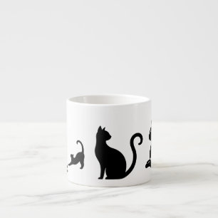Jumbo-Espresso-Tasse, 170ml, Katzen Espressotasse