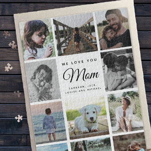 Jumbo Family Foto Collage Mothers Day WE LOVE YOU
