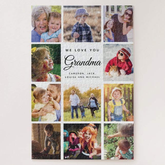 Jumbo Family Foto Collage Oma WE LIEBE (Vertikal)