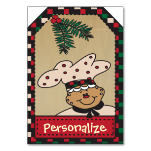 Jumbo Gingerbread-Geschenktag Tischnummer