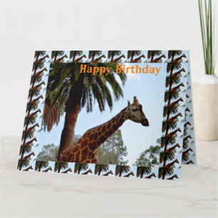 Jumbo Giraffes carte d'anniversaire,