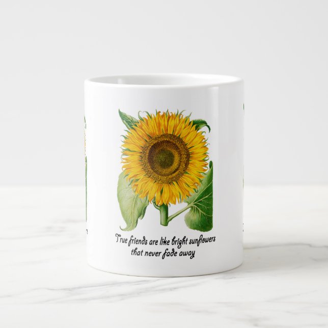 Jumbo Große Cup Tasse Freunde Freundschaft Geschen (Vorderseite)