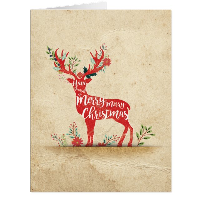 Jumbo Holiday Knock-out Weihnachtskarte (Vorderseite)