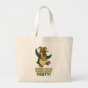 Jumbo Mardi Gras-Tasche Stoffbeutel