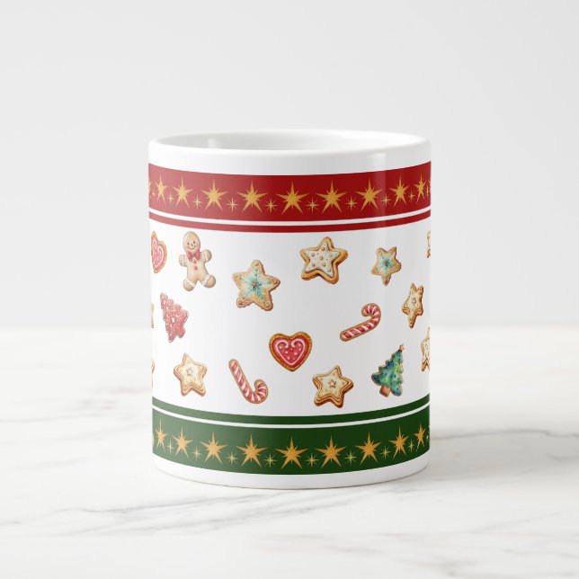Jumbo Mug with Christmas Cookies Jumbo-Tasse (Vorderseite)