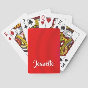 Jumbo-Name, roter Farbton Spielkarten