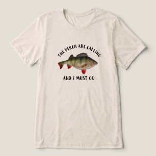 Jumbo Perch Fishing Zitat Funny Ice Fischen Tri-Blend Shirt