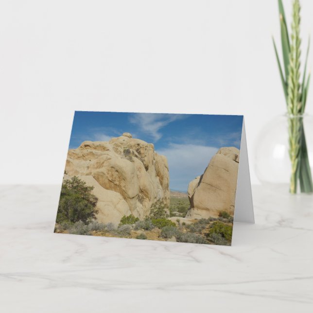 Jumbo Rocks im Joshua-Tree-Nationalpark Karte (Vorderseite)