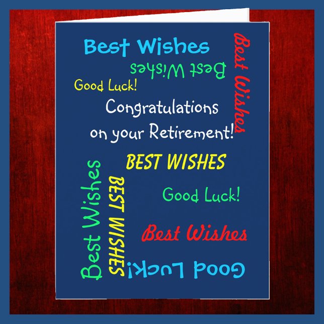 JUMBO Ruhestand Herzlichen Glückwunsch von uns all Karte (Von Creator hochgeladen)