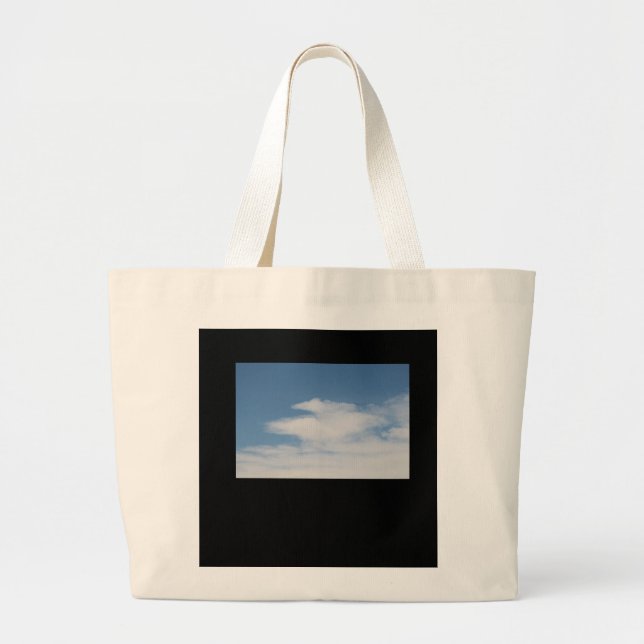 JUMBO SAC FOURRE-TOUT BLUE SKI ET NUAGES (Devant)